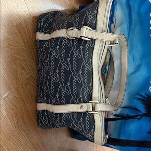 Authentic Gucci 85th Anniversary Canvas Nautical Print Abbey D-Ring Shoulder Bag